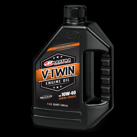 Maxima V-Twin Mineral Engine Oil - 10W-40 - 1 Quart