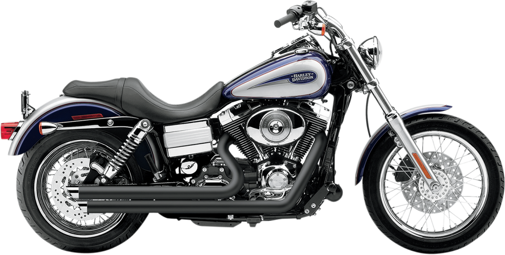 Cobra USA 6858B Speedster Slashdown Exhaust for Harley Dyna Low