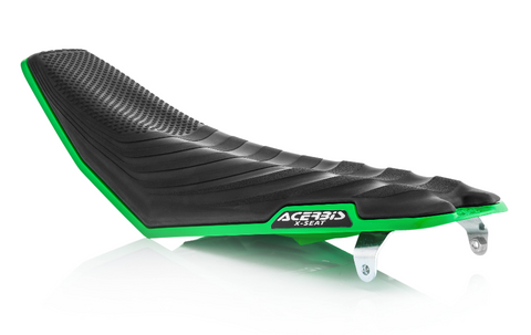 Acerbis X-Seat for 2016-20 Kawasaki KX250 / KX450 models - Black/Green - 2464770001