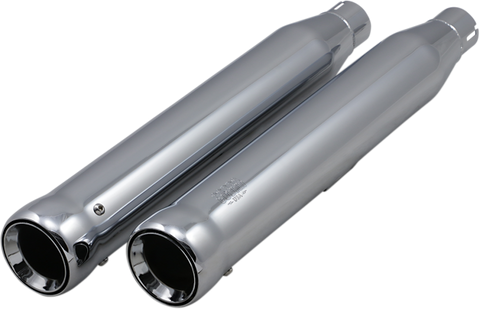Cobra USA Neighbor Hater Mufflers for 2007-17 Harley FLSTF/FXSTD - Chrome - 6041