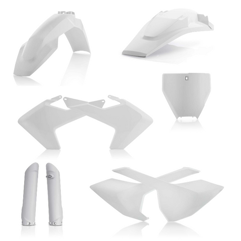 Acerbis Full Replacement Plastics Kit for 2016-18 Husqvarna FC/TC models - White - 2462600002