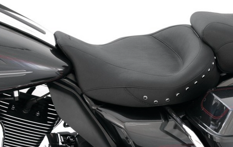 Mustang Super Touring Wide Solo Seat for 2008-25 Harley Touring models - Back Pearls - 76069