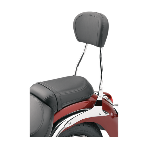 Cobra USA Round Sissy Bar with Pad for 2000-16 Harley Softail - Chrome - 602-1254