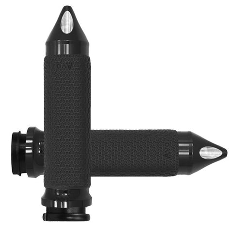 Avon Memory Foam Grips for Harley Electra / Road Models - Black - MF-63-AN-FLY-SP
