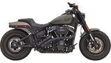 Bassani Xhaust Radial Sweeper Exhaust 18-21 Harley Softail models - Black - 1S22FB - Final Sale
