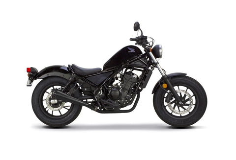 Two Brothers Racing Comp S Exhaust System for 2017+ Honda CMX Rebel 300 / Rebel 500 - Ceramic Black - 005-4830499-B