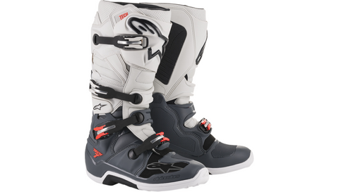 Alpinestars Tech 7 Boots motocross - Gray/White - US 13 - 201201493013 - Final Sale