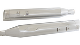 Khrome Werks HP-Plus Slip-On Mufflers for Harley Davidson Touring - 4.5 Inch - Chrome with Chrome Edge - 202665