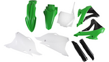 Acerbis Full Replacement Plastics Kit for 2014-21 Kawasaki KX85 / KX100 - OEM Green/White/Black - 2374115135