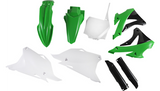 Acerbis Full Body Plastics Kit for 2014-21 Kawasaki KX85 / KX100 - OEM Green/White/Black - 2374115135