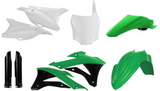 Acerbis Full Body Plastics Kit for 2014-21 Kawasaki KX85 / KX100 - OEM Green/White/Black - 2374115135