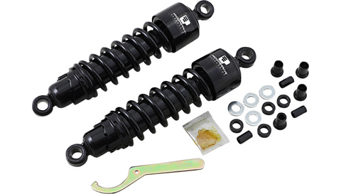 Progressive Suspension 412 Series Shocks for Harley Davidson  FLH/T - 12 in - Black - 412-4079B