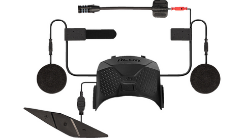 ICON HelmLink SL Bluetooth Communicator Helmet Headset System - Black - 4402-1057