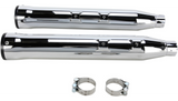 Cobra USA RPT Slip-On Mufflers for Harley Softail Models - Chrome - 6052