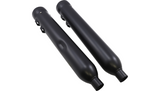 Cobra USA Neighbor Hater Slip-On Mufflers for 1995-16 Harley-Davidson Baggers FLH/FLT - 4 inch - Black - 6107RB