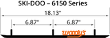 Woodys 6150 Standard Series Trail Wear Bar Runners for 1990-96 Ski-Doo models - RUS-6150