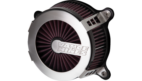 Vance & Hines VO2 Cage Fighter Air Intake Kit for 2008-16 Harley Davidson Touring Models - Brushed - 70365