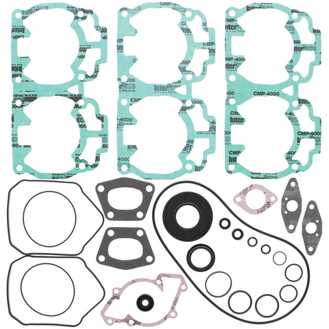 Vertex 711256 Complete Gasket Kit w/ Oil Seals for 2001-03 Ski-Doo 500 Models