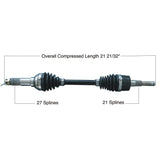 Tytaneum Heavy Duty CV Axle for 2002 Yamaha YFM660F Grizzly 4x4 - Front Left - 813-0333