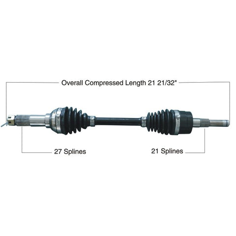 Tytaneum Heavy Duty CV Axle for 2002 Yamaha YFM660F Grizzly 4x4 - Front Left - 813-0333