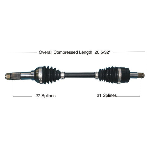 Tytaneum Heavy Duty CV Axle for 2002 Yamaha YFM660F Grizzly 4x4 - Front Right - 813-0334