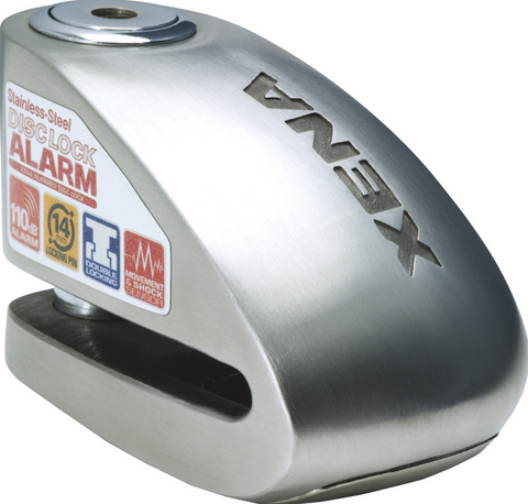 Xena High Security Alarmed Disc-Lock - Stainless Steel - 3.3x2.4 inch - XX14-SS