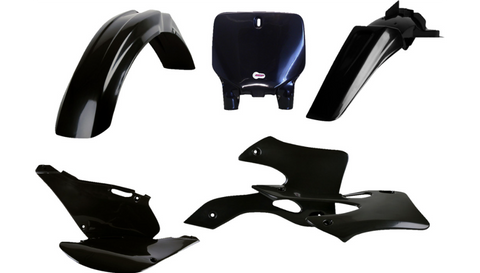 Polisport MX Complete Replica Plastics Kit for 1999-02 Kawasaki KX125/250 - Black - 90738