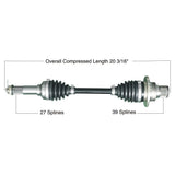 Tytaneum Heavy Duty CV Axle for 2002 Yamaha YFM660F Grizzly 4x4 - Rear Right - 813-0349