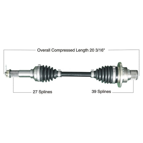 Tytaneum Heavy Duty CV Axle for 2002 Yamaha YFM660F Grizzly 4x4 - Rear Right - 813-0349