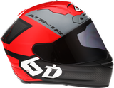 6D Helmets ATS-1R Helmet - Wyman - Red/Gray - Large - 30-0737