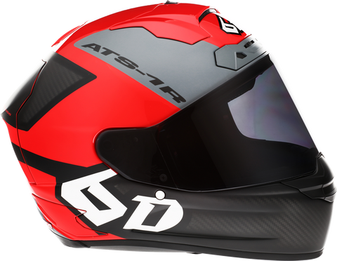 directional motorcycle helmet 6D Helmets ATS-1R Helmet - Wyman - Red/Gray - Large