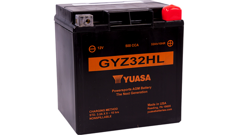Yuasa GYZ Factory-Activated AGM Maintenance-Free Battery - GYZ32HL - YUAM732GHL