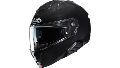 HJC i91 Modular Helmet - Solid Gloss Black - XS