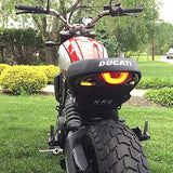 New Rage Cycles Fender Eliminator for 2015-17 Ducati Scrambler Models - Tucked Licence Plate - ICFU-FE-P