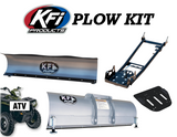 KFI Full Snow Plow Kit - 48 inch Pro-S Steel Plow Blade with Push Tube and Mount for Polaris Scrambler 850 / 1000 models