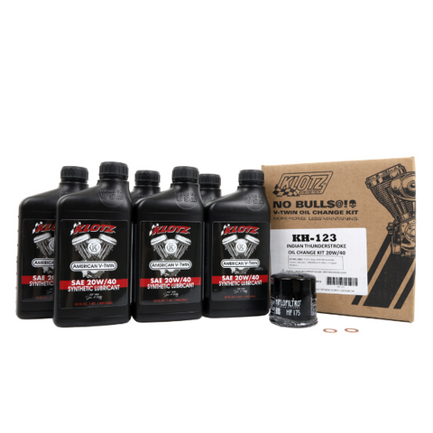 Klotz Synthetic Oil Change Kit for Indian Thunderstroke - 20W-40 - KH-123