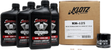 Klotz Synthetic Oil Change Kit for Indian Thunderstroke 6QT- 20W-40 - KH-125