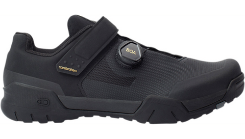 Crankbrothers Mallet E BOA Bicycle Shoes - Black/Gold - US 11.5 - MEB01080A-11.5 - FINAL SALE