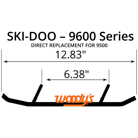 Woodys 9600 Standard Series Trail Wear Bar Runners for 2006-17 Ski-Doo models - RUS-9600