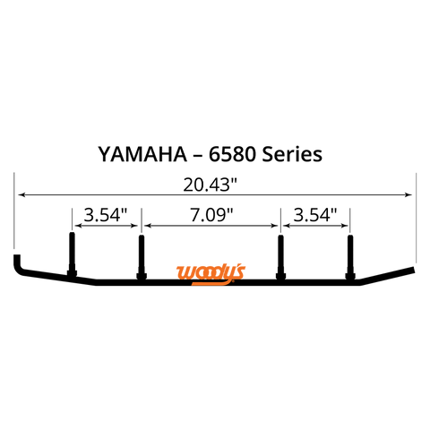 Woodys 6580 Standard Series Trail Wear Bar Runners for 2001-17 Yamaha models - RUY-6580