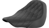 Saddlemen Renegade Solo Seat for 2018-23 Softail Fat Boy - Lattice Stitched - Black - 818-27-002LS - FINAL SALE