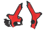 Acerbis X-Grip Frame Guards for 2021-24 Honda CRF300L - Black/Red - 2979621042