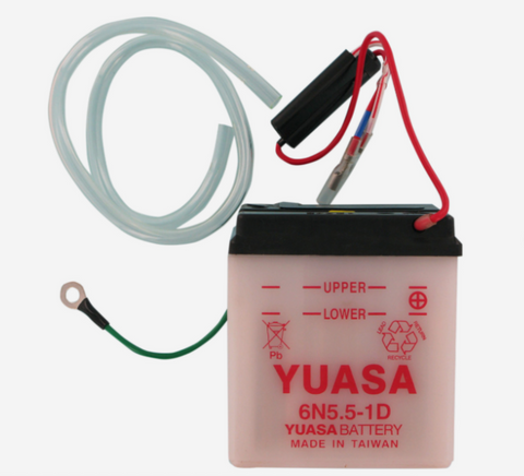 Yuasa Conventional 6 Volt Battery - 6N5.5-1D - YUAM2655B