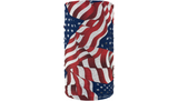 ZAN headgear Motley Tube Fleece Lined - Wavy American Flag - TF265
