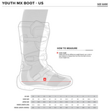Alpinestars Youth Tech 3S Boots motocross - WHITE / BLACK / RED - Youth US 11 / EU 29 - 2014518-1231-11 - FINAL SALE