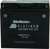 BikeMaster AGM Platinum Battery - 12 Volt - MS51913