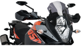 Puig Z-Racing Windscreen for 2013-19 KTM Adventure models - 12-3/8 inch - Dark Smoke - 6847F