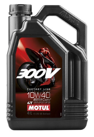 MOTUL 300V 4T COMPETITION SYNTHETIC OIL 10W40 4-LITER - 104121