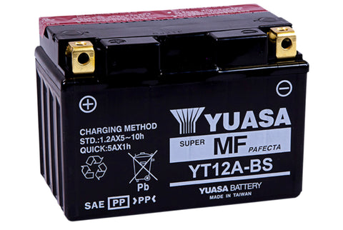 Yuasa Maintenance Free AGM Battery - 12 Volt - YUAM32ABS - YT12A-BS