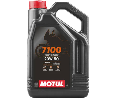 MOTUL 7100 Synthetic Motor Oil - 20W-50 - 4 Liter - 104104